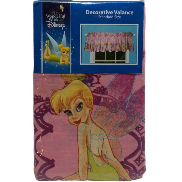 Disney Tinkerbell Pixie‎ Dust Decorative Valance 84"x15" Standard Size New Open - Picture 1 of 3